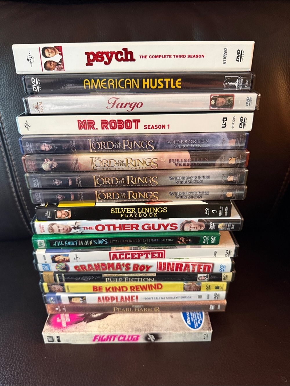 18 ct bundle / Stack of Assorted DVD Movies. Lots of the rings misc etc ..